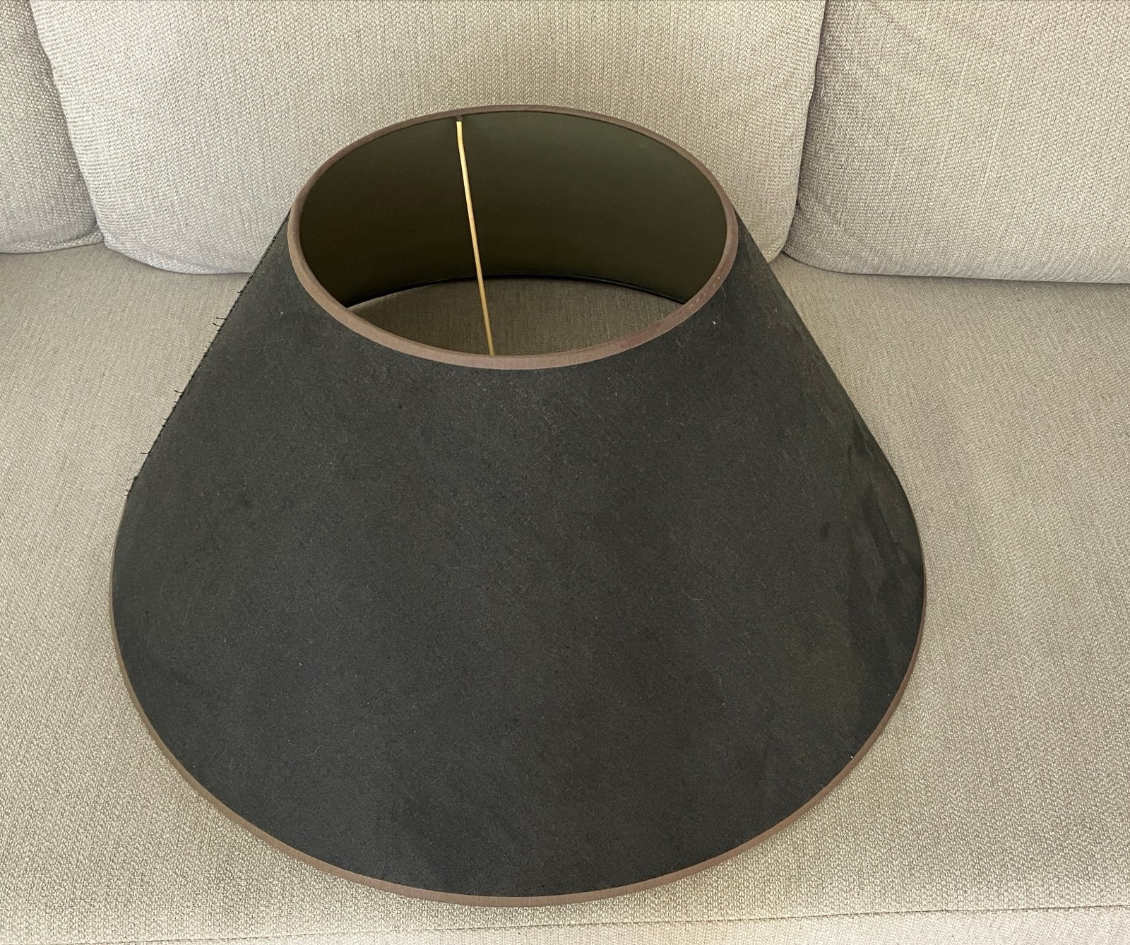 Zwarte grote lampenkap 60cm, Ophalen, Gebruikt, Overige typen, Zwart