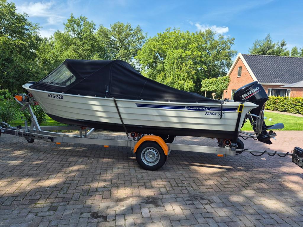 Crescent Panda 551 met Suzuki 60pk efi, Watersport en Boten, Vis- en Consoleboten, Ophalen, Gebruikt, Viertaktmotor, 60 pk