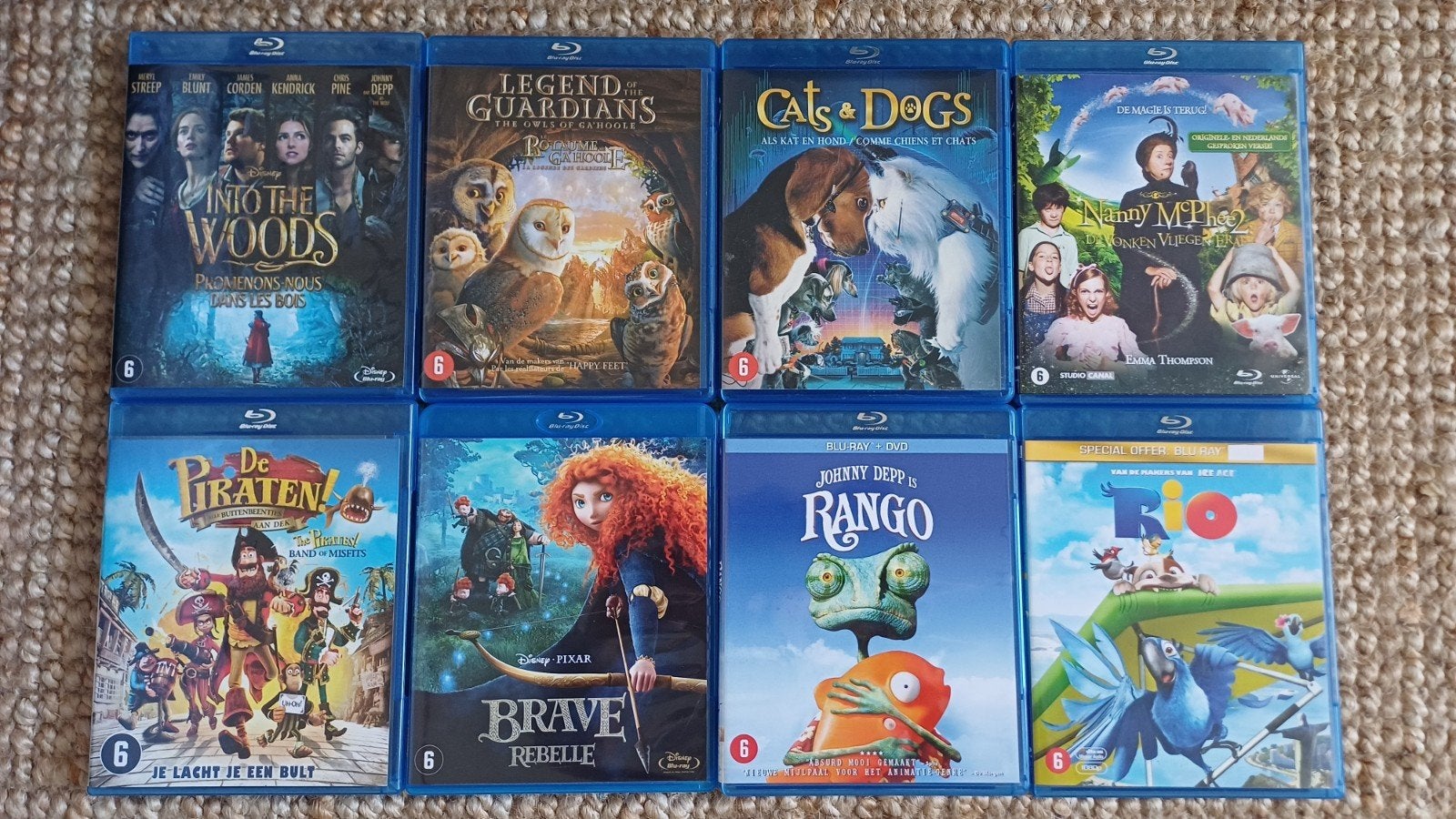 Kinderfilms 3,- per stuk, Gebruikt, Alle leeftijden, Ophalen of Verzenden, Blu-ray