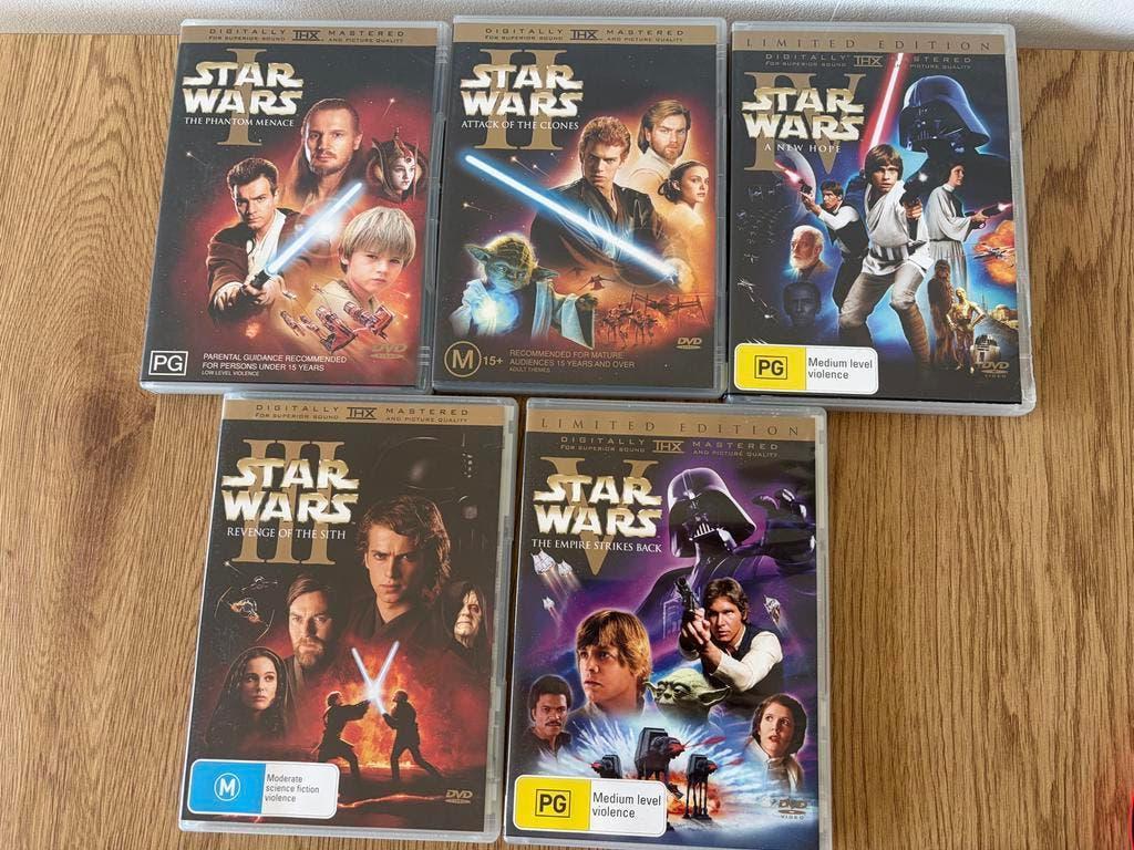 Star Wars DVD set (5 films) - Origineel en goede staat, Boxset, Ophalen of Verzenden, Zo goed als nieuw, Science Fiction