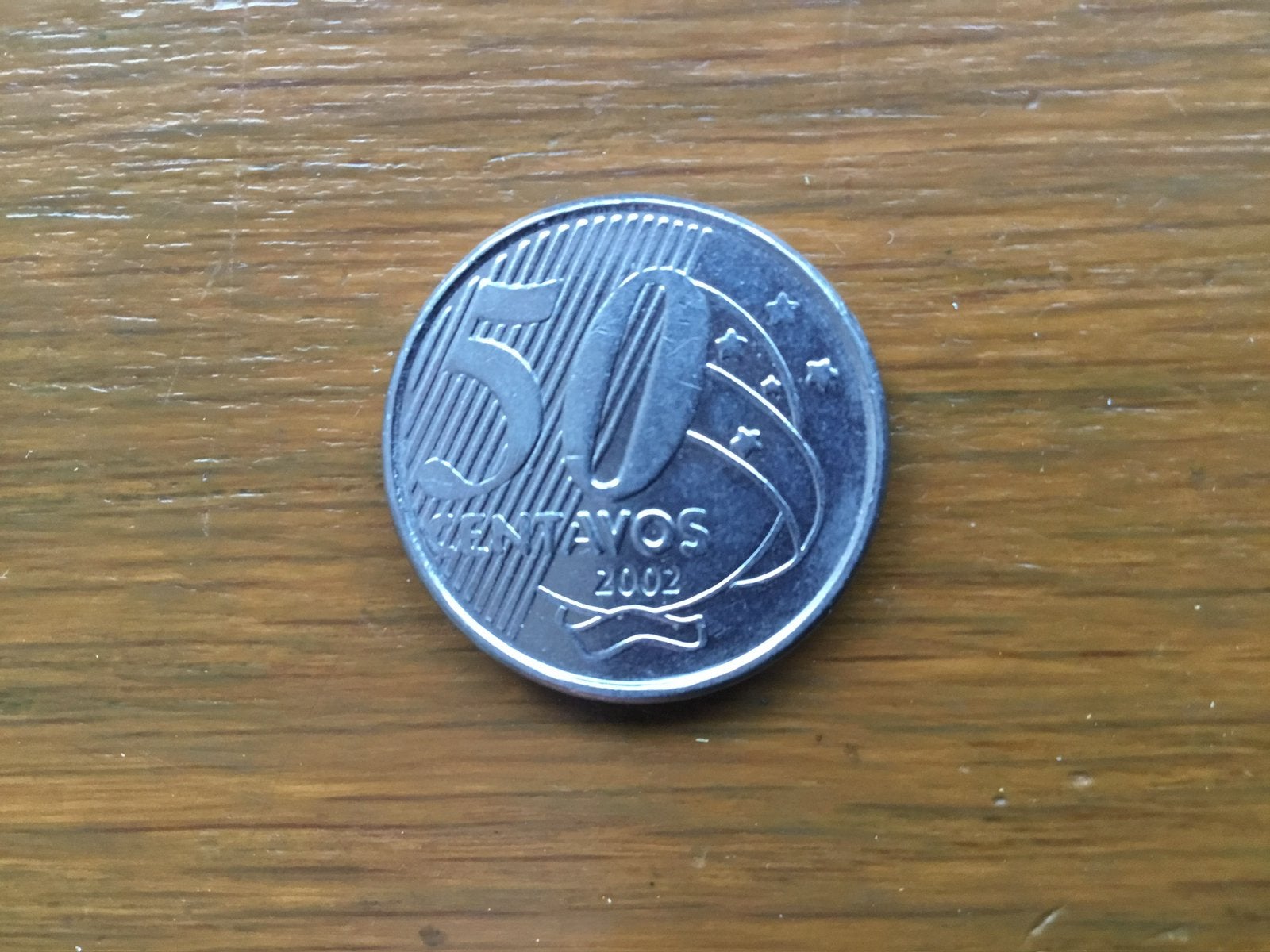 Munt Brazilië 50 centavos 2002, Ophalen of Verzenden, Zuid-Amerika