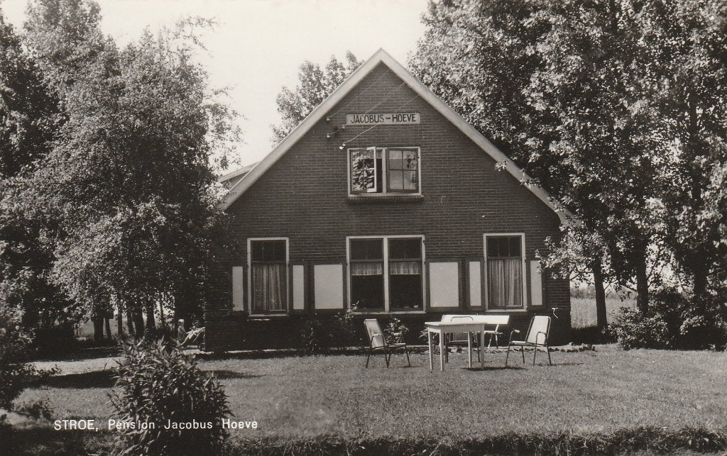 Stroe       Pension Jacobus Hoeve, Ophalen of Verzenden, 1940 tot 1960, Ongelopen, Gelderland