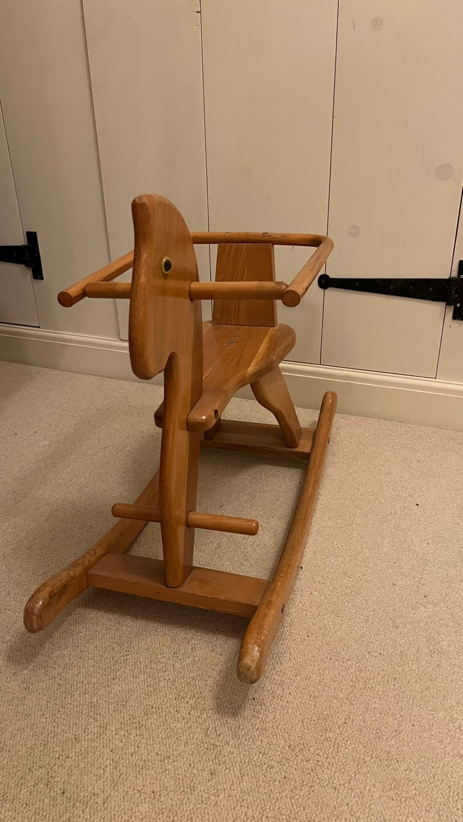 Houten hobbelpaard, Ophalen, Gebruikt