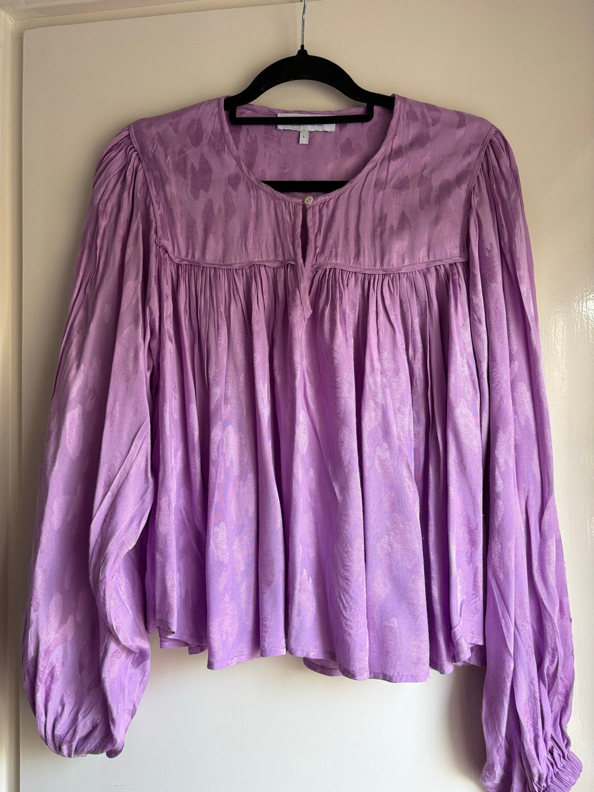 Amaya Amsterdam Amie Blouse - Zo goed als nieuw, Kleding | Dames, Ophalen of Verzenden, Zo goed als nieuw, Maat 42/44 (L), Paars
