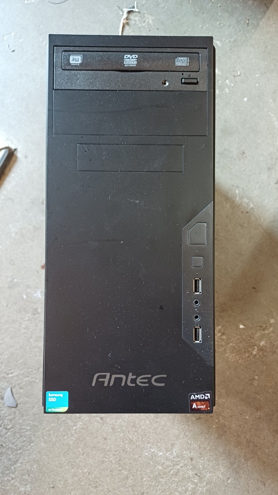 Desktop computer kast, voor onderdelen/repar, Amd A series, Ophalen of Verzenden, Antec, SSD