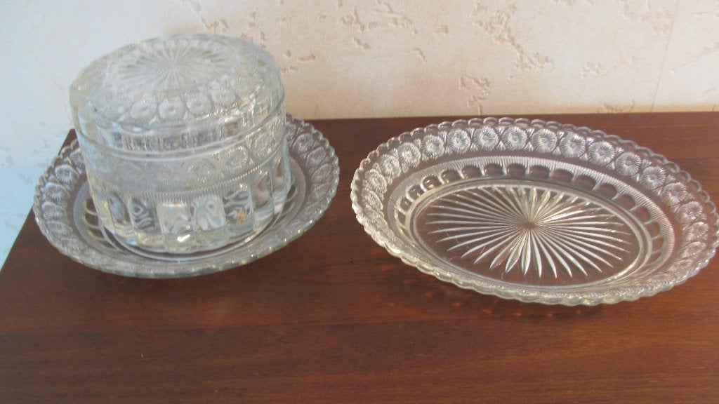 Antieke bonbon set eind 19e eeuw, Antiek en Kunst, Antiek | Glas en Kristal, Ophalen