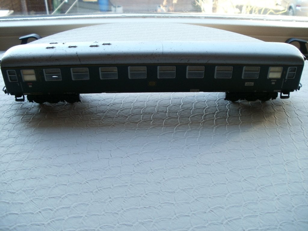 Marklin Ho rijtuig no 4023 v/d DB in groene uitvoering., Hobby en Vrije tijd, Wisselstroom, Gebruikt, Wagon, Ophalen of Verzenden