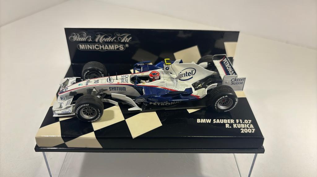F1 Bmw sauber r.kubica 2007 minichamps 1.43, Auto, Ophalen of Verzenden, MiniChamps, A