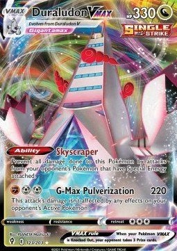 Duraludon VMAX 123/203 - Evolving Skies - NM, Ophalen of Verzenden, Zo goed als nieuw, Losse kaart
