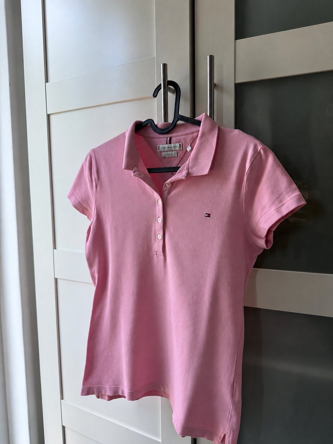 Tommy Hilfiger Slim Fit Polo Shirt - Roze (Maat S), Ophalen of Verzenden, Zo goed als nieuw, Korte mouw, Roze