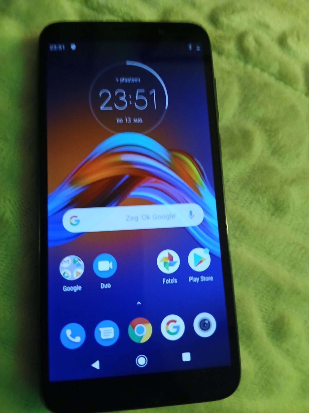 Motorola Moto E6 Play (XT2029-2) met hoesje, Telecommunicatie, Mobiele telefoons | Motorola, Gebruikt, Overige modellen, Zwart