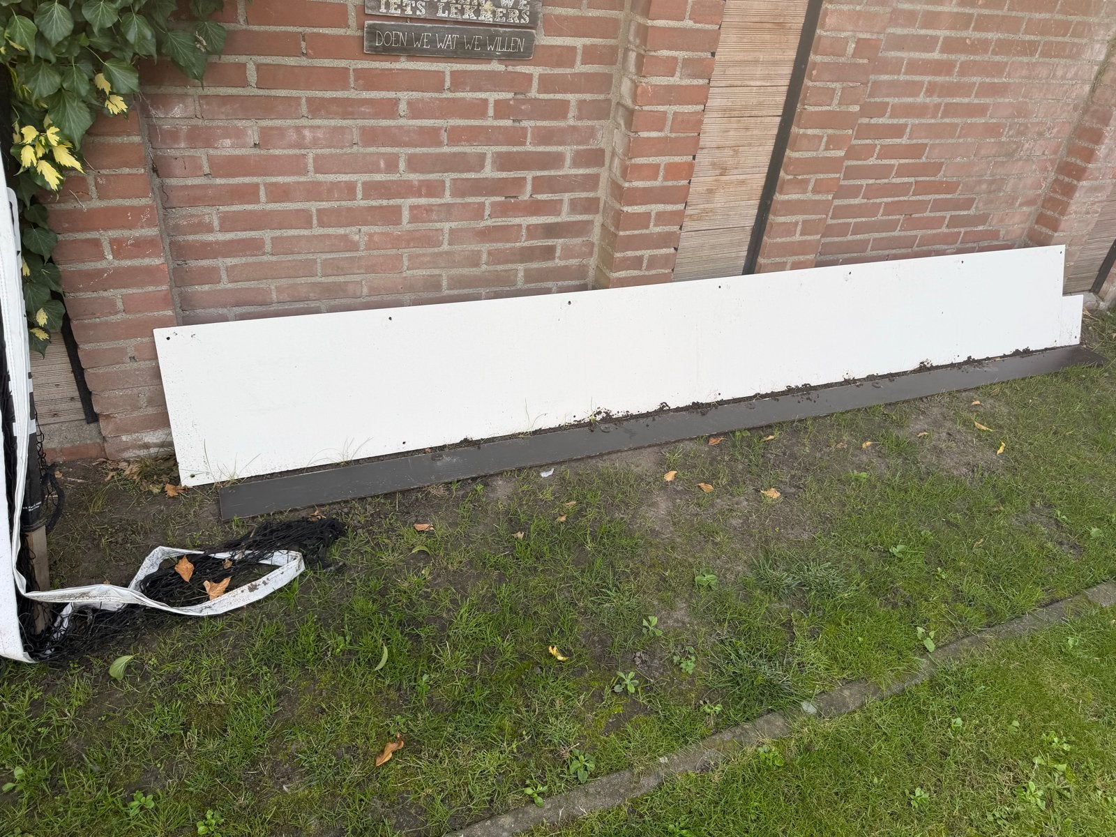trespa  platen 2x, Gebruikt, 200 cm of meer, Ophalen of Verzenden, Border