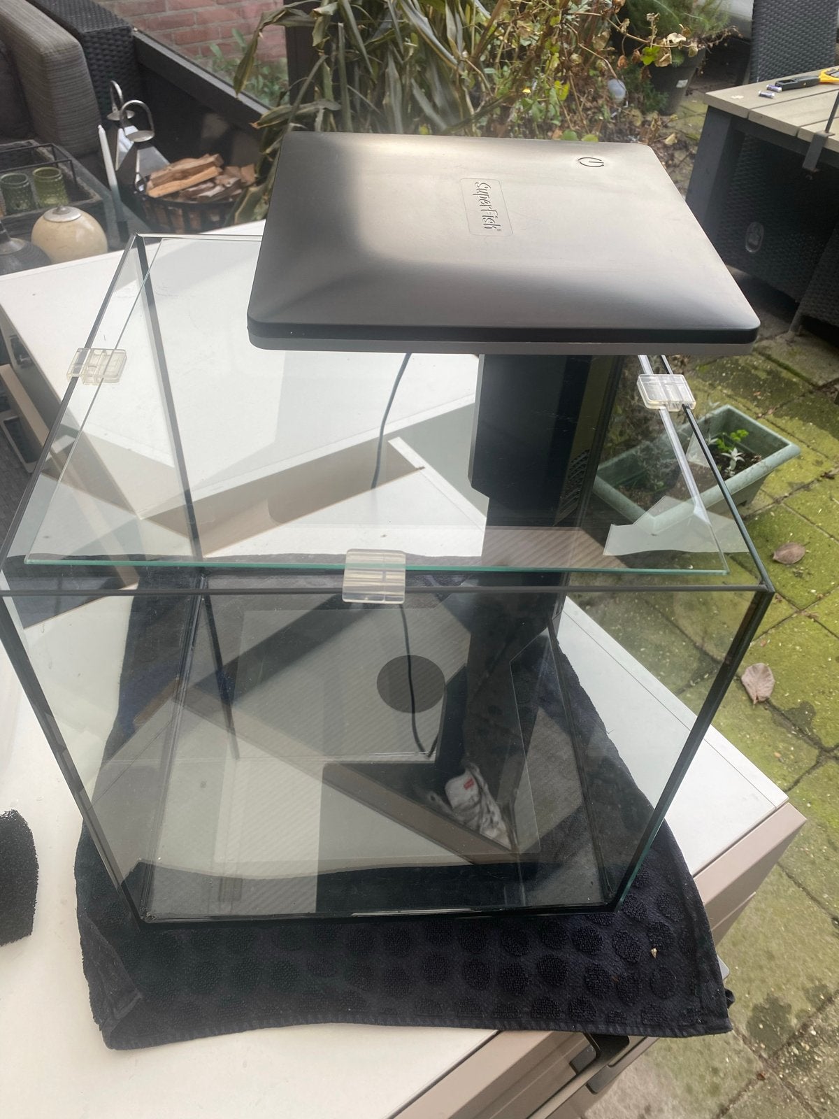 Aquarium, vierkant “Superfish Pro”, Ophalen, Zo goed als nieuw, Leeg aquarium, Superfish