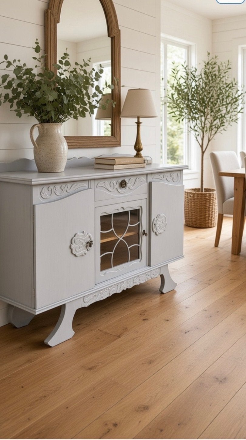 Vintage dressoir/sideboard - L142 B43 H83, Ophalen, Gebruikt, 100 tot 150 cm, Met lade(s)