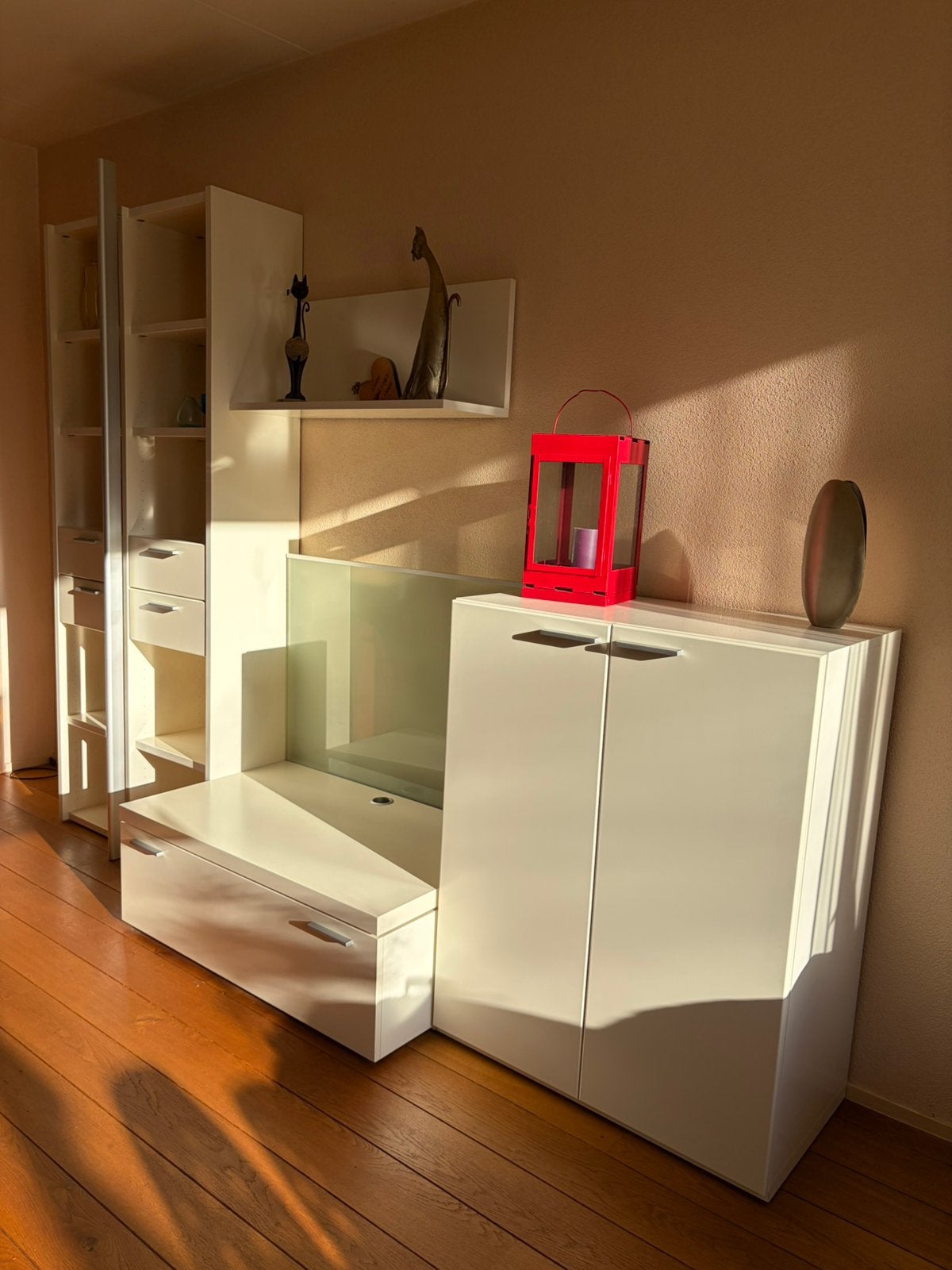 Witte kasten set, Ophalen, Gebruikt, Met deur(en), 200 cm of meer
