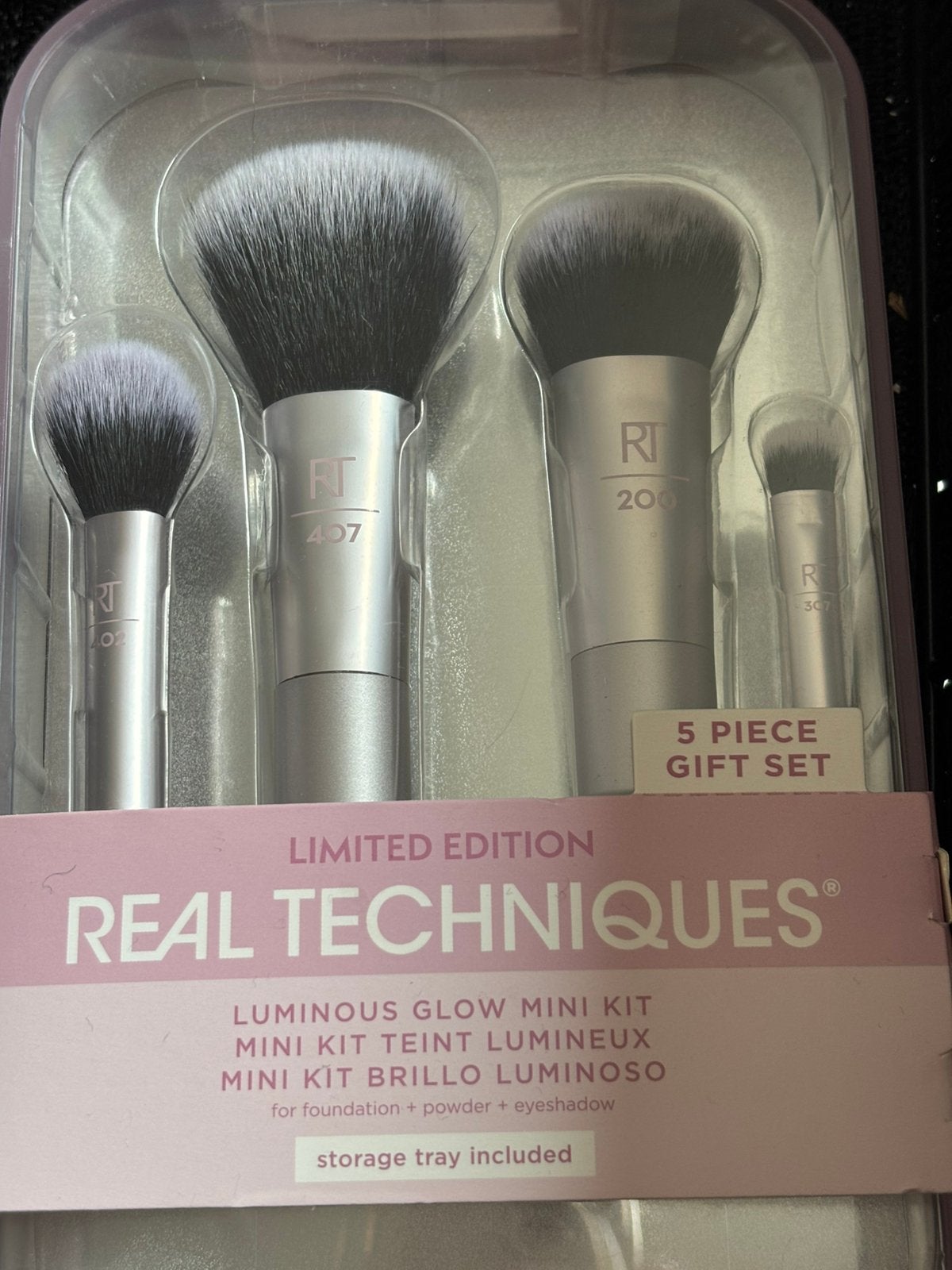 real techniques mini brushes set, Ophalen of Verzenden, Nieuw, Zwart, Gehele gezicht