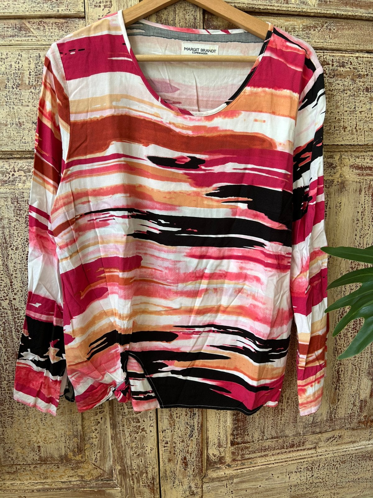 Margrit Brandt Copenhagen roze top mt 42, Maat 42/44 (L), Ophalen of Verzenden, Zo goed als nieuw, Lange mouw