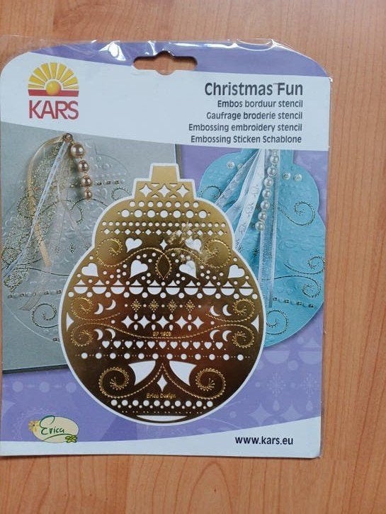 mal.    van   kerstbal   borduren, Goud, Overige typen, Nieuw, Ophalen of Verzenden
