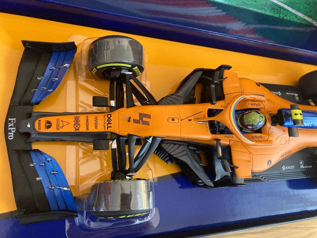 Lando Norris 1:18 Mclaren Renault MCL35 Austrian GP 2020, Ophalen of Verzenden, Nieuw, Formule 1