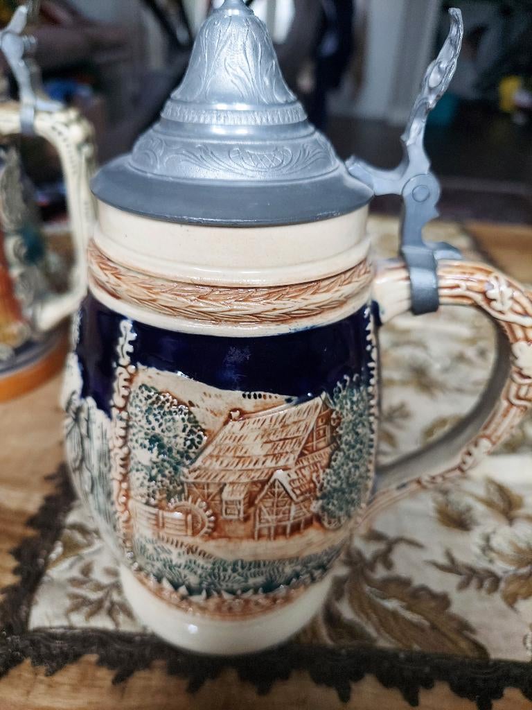 Duitse keramische bierpullen, Antiek en Kunst, Ophalen of Verzenden
