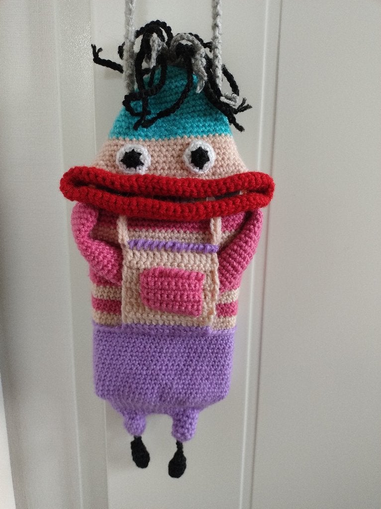 ✨Handgemaakte telefoontasje minitas crossbodytas grote mond, Ophalen of Verzenden, Nieuw, Overige kleuren