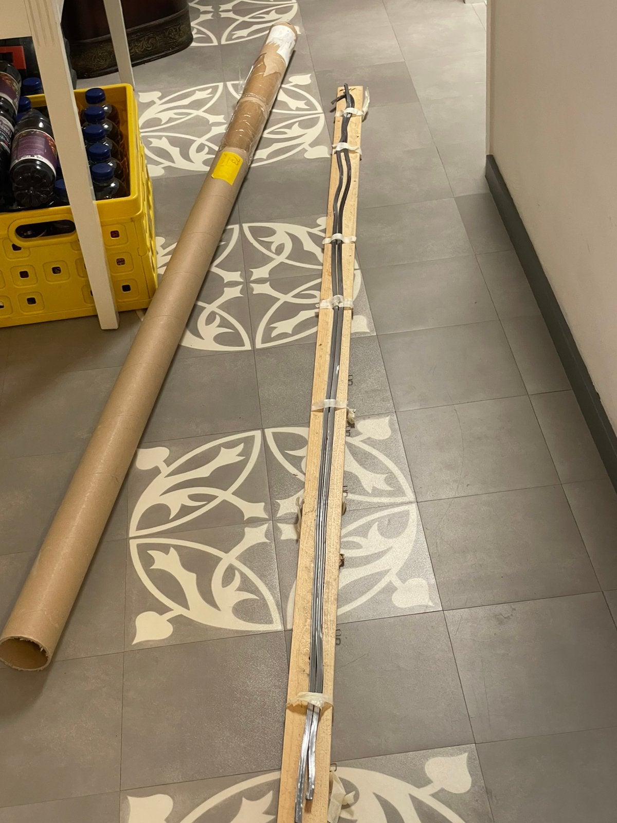 Te Koop lood strippen voor glas en lood 4 meter, Ophalen, Zo goed als nieuw