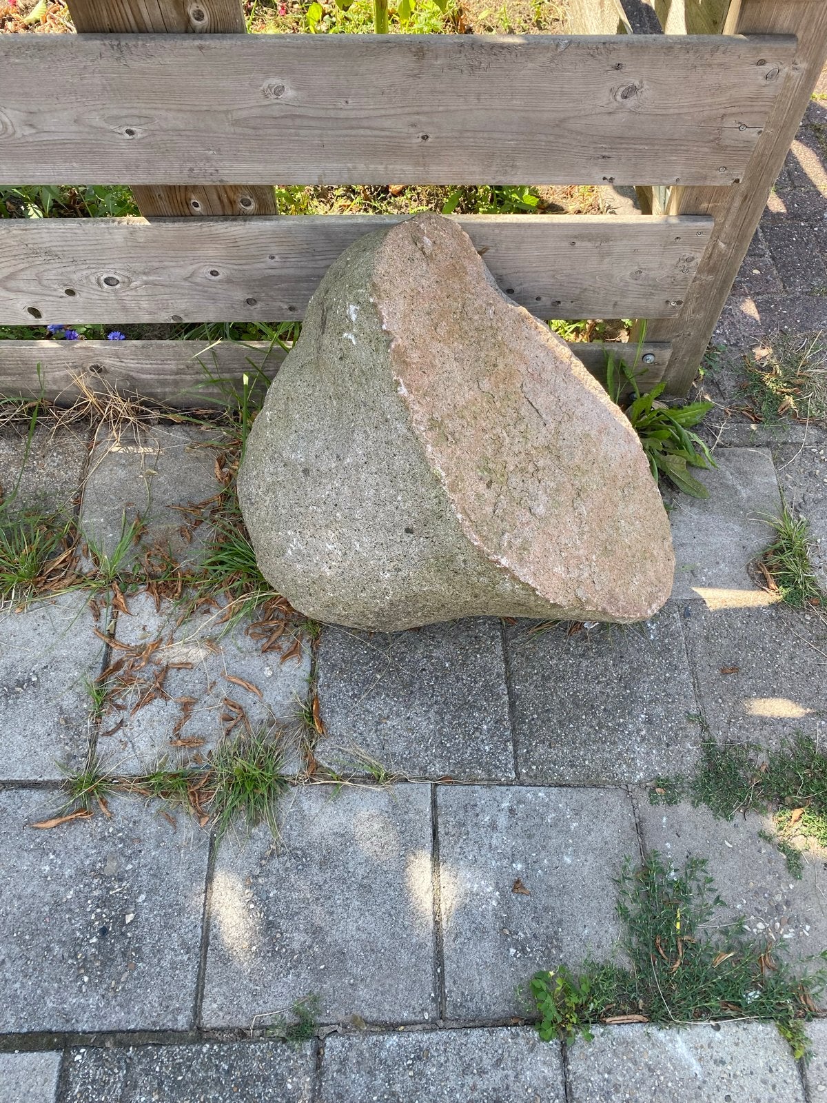 Grote veldkei - Gratis af te halen, Tuin en Terras, Ophalen, Gebruikt, Grijs, Kei