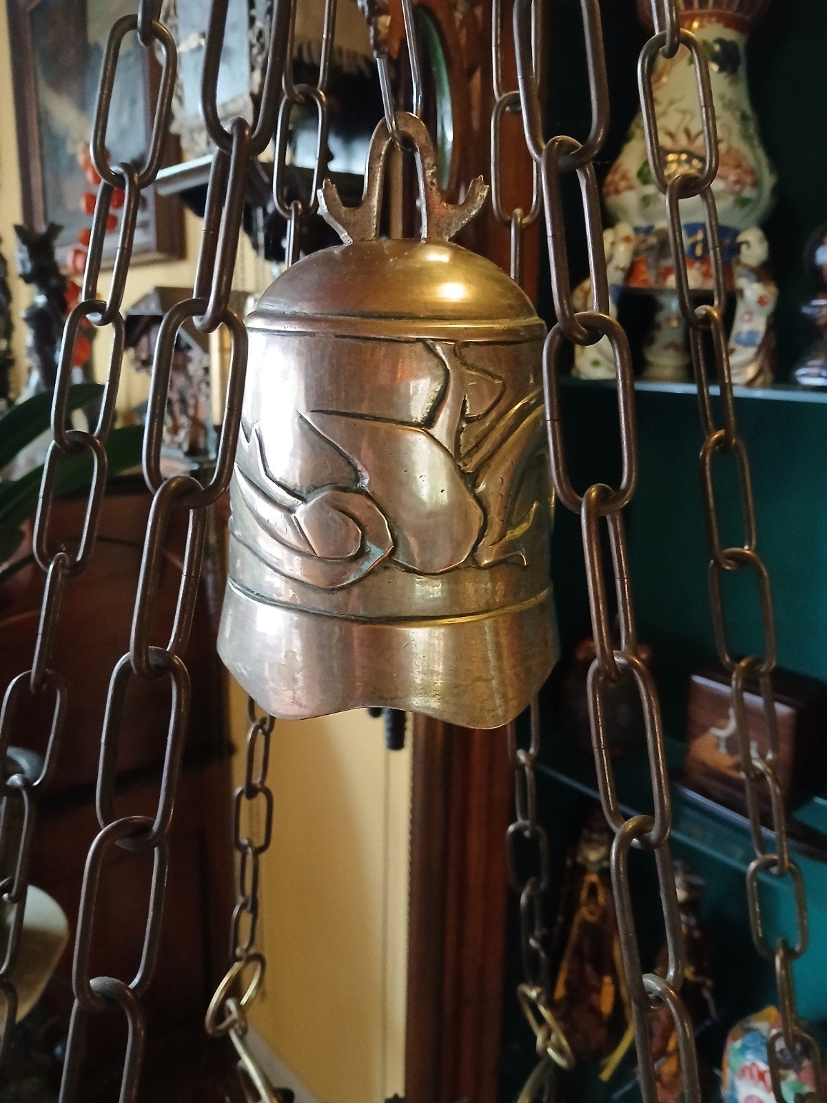 antieke Chinese tempelbel., Ophalen of Verzenden