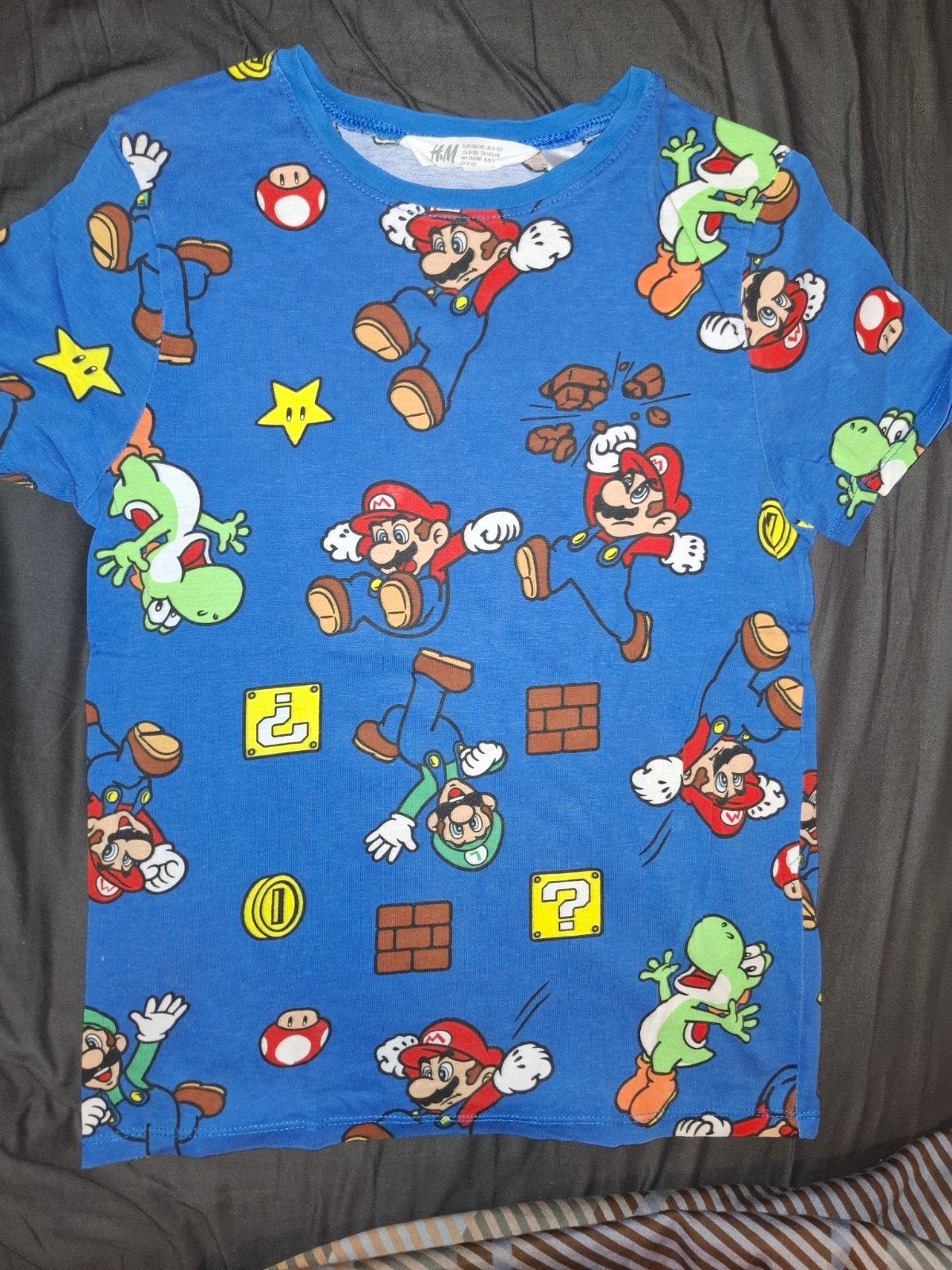 H&M Super Mario shirt maat 134/140, H&M, Ophalen of Verzenden, Zo goed als nieuw, Shirt of Longsleeve
