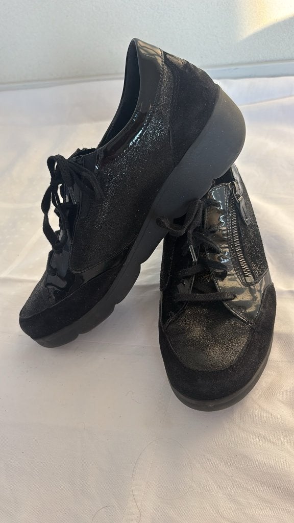 Mobils by Mephisto dames veter schoenen + rits, mt 39, zwart, Schoenen met lage hakken, Mephisto, Zwart, Ophalen of Verzenden