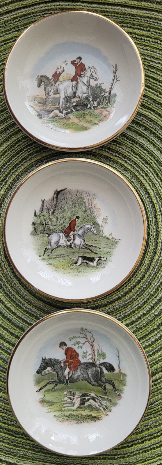 Sampson Bridgwood England schaaltjes 6 stuks, Jaren 60-70 
A, Ophalen of Verzenden
