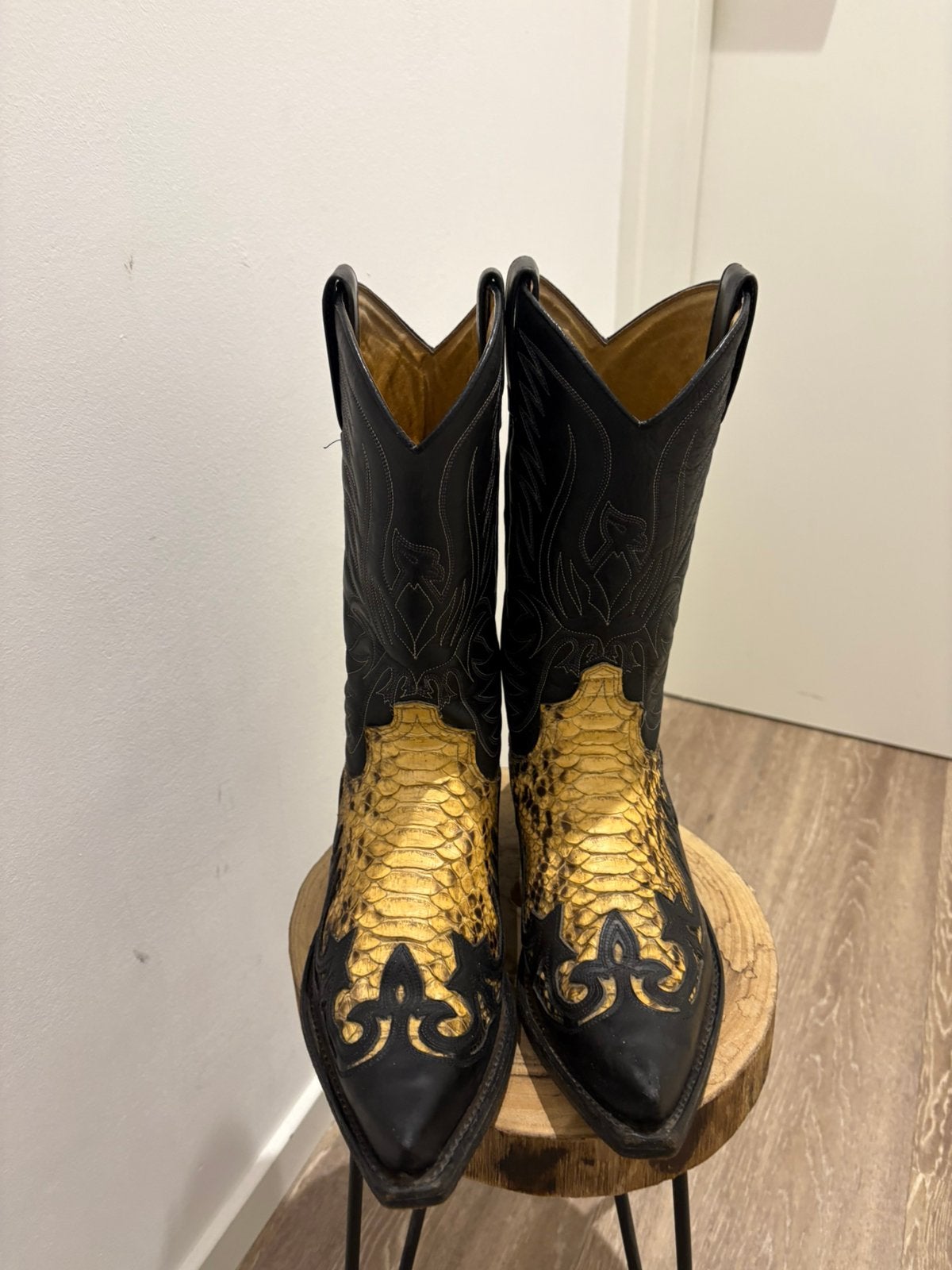 Sendra boots cowboy boots size EU 42 zwart met python, ., Zwart, Boots, Ophalen of Verzenden
