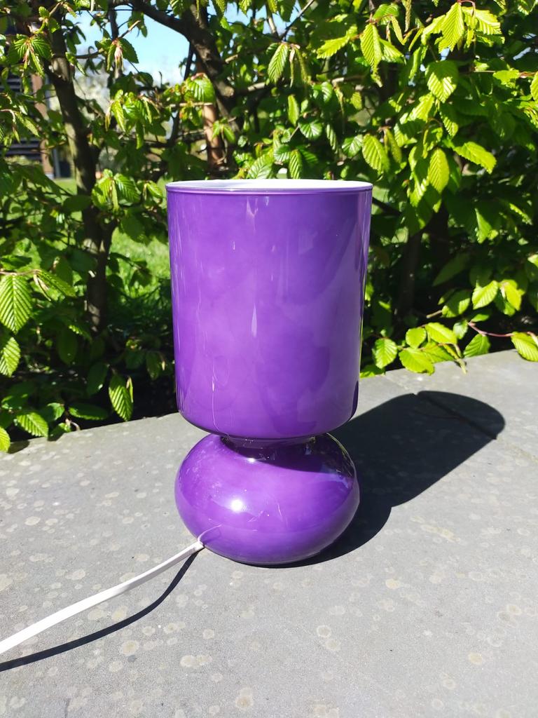 Paarse retro/vintage IKEA LYCTA tafellamp, Antiek en Kunst, Antiek | Lampen, Ophalen