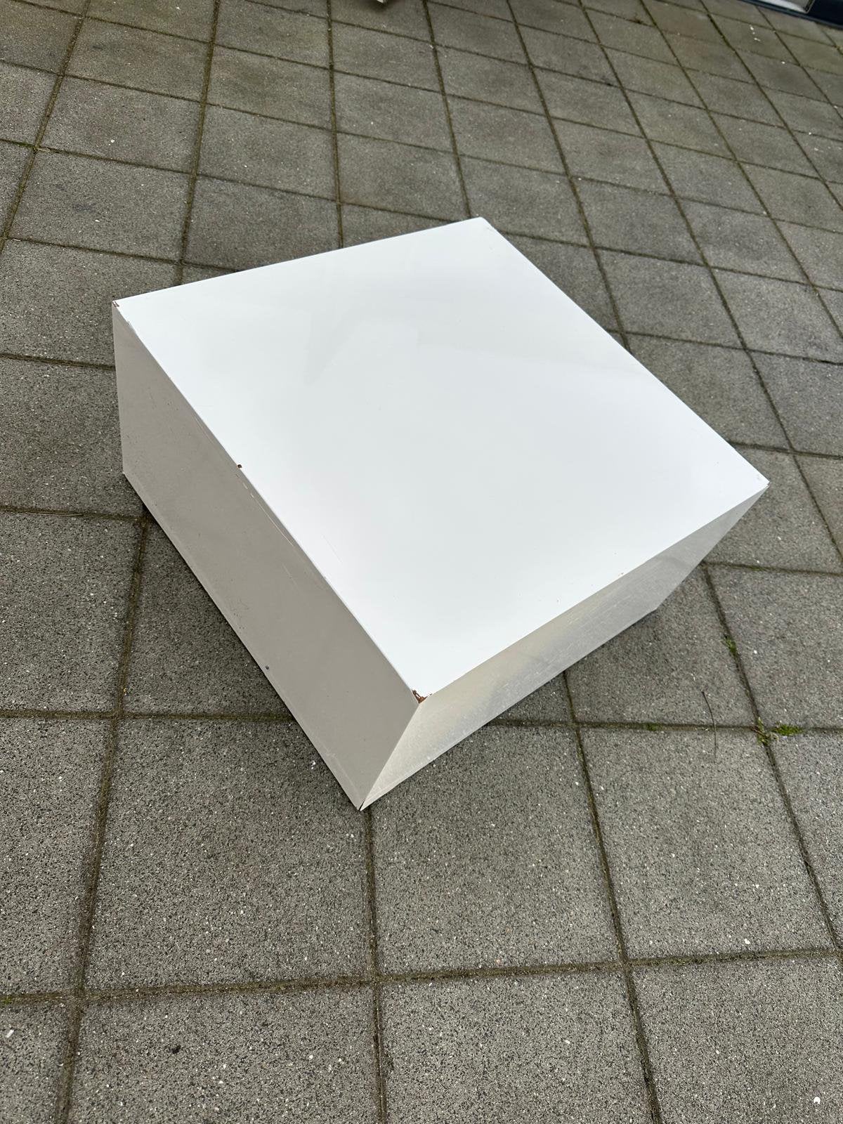 Wit tafel, Ophalen, Zo goed als nieuw, Rechthoekig, 50 tot 100 cm