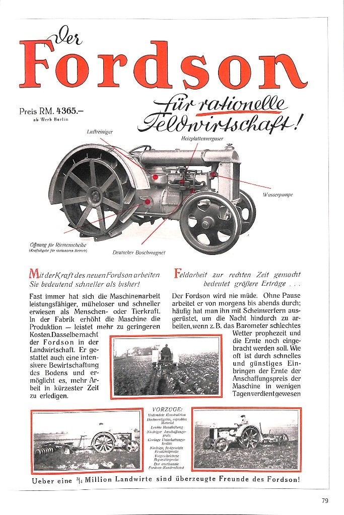 Fordson 1 - Traktoren von Fordson & Ford 1917 - 1964, Verzenden, Nieuw, Gerald Sandrieser en Hartmund Lindner, Tractor en Landbouw
