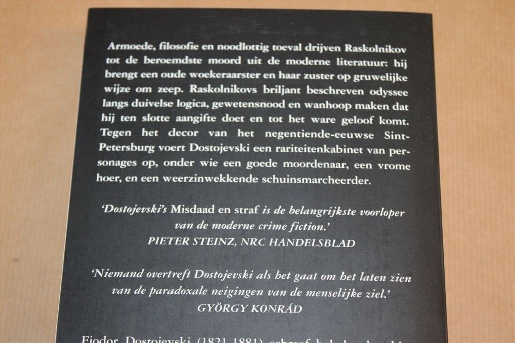 Misdaad en Straf — Dostojevski, Dik Boek, Pandora 2002, Ophalen of Verzenden, Zo goed als nieuw