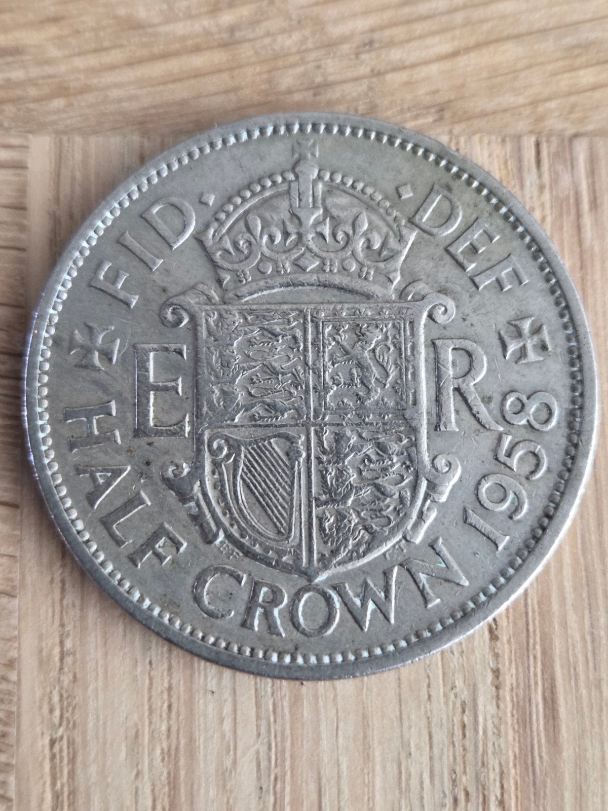 Half crown 1958, Ophalen of Verzenden, Overige landen, Zilver