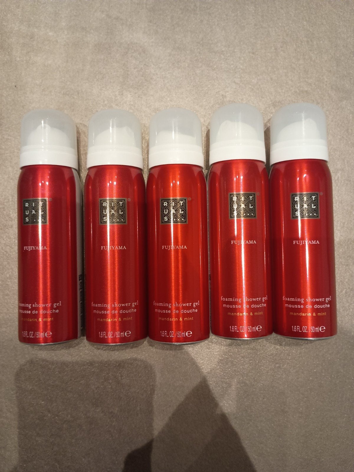 Rituals Foaming Shower Gel Fujiyama - 5x 50ml, Ophalen of Verzenden, Nieuw, Bad & Douche