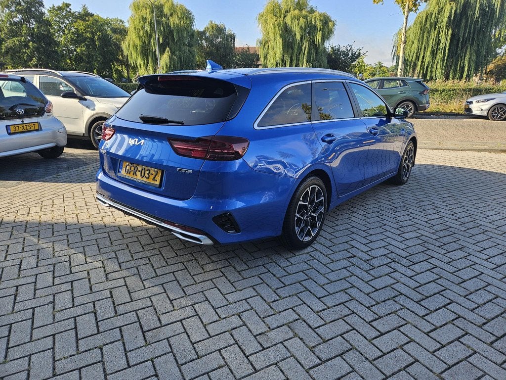 Kia Ceed Sportswagon 1.5 T-GDi GT-Line Schuifkanteldak|Lmv|A, Auto's, Kia, Automatische klimaatregeling, Gebruikt, Euro 6, Blauw