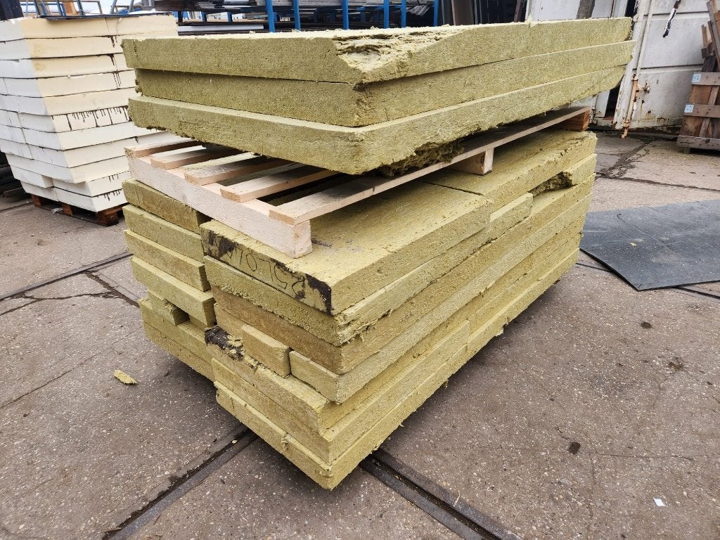 2628 - Steenwol isolatie, vaste structuur, Ophalen, 4 tot 8 cm, Gebruikt, Steenwol