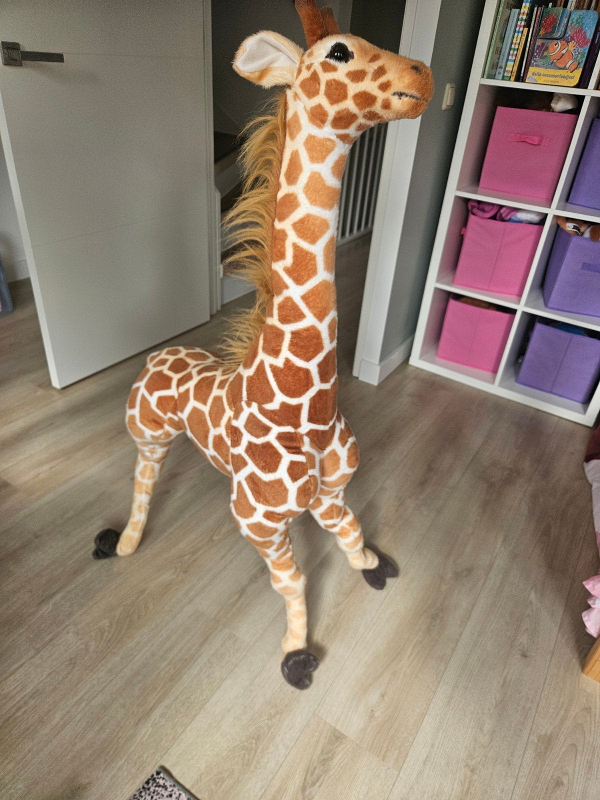 Grote Giraf Knuffel - 110 cm hoog, Kinderen en Baby's, Speelgoed | Knuffels en Pluche, Giraf, Ophalen of Verzenden, Zo goed als nieuw