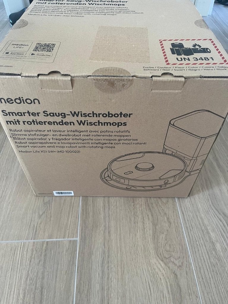 MEDION Robotstofzuiger MD 100022 – Nieuw & ongeopend, Ophalen, Nieuw, Robotstofzuiger