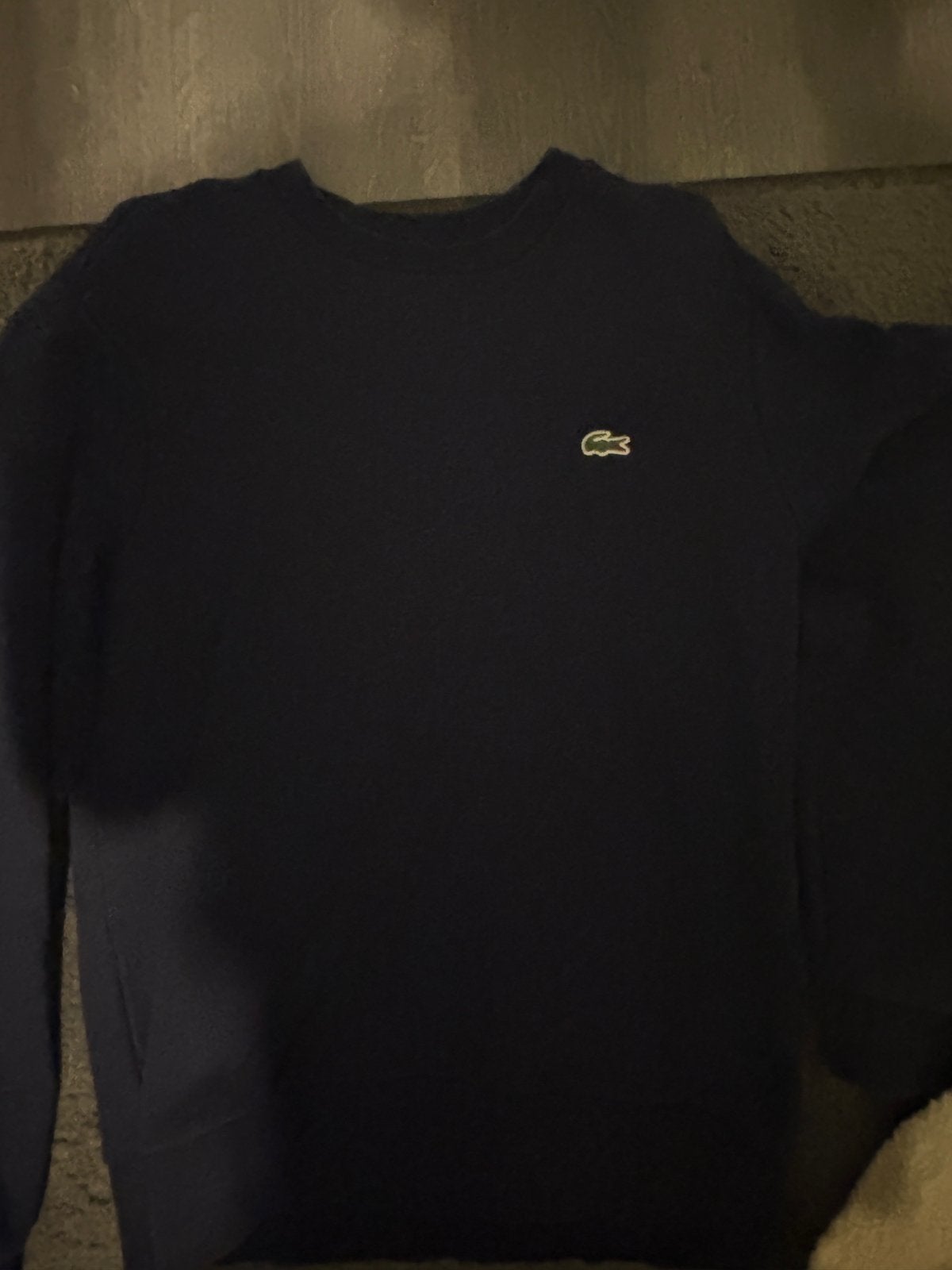 Lacoste trui, Ophalen of Verzenden, Zo goed als nieuw, Maat 48/50 (M), Blauw