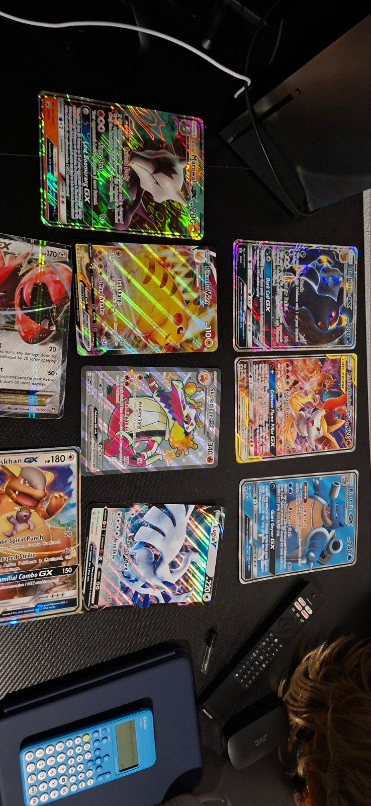 Pokémon GX/V/VMAX kaarten - Diverse zeldzame jumbo kaarten, Ophalen, Gebruikt, Meerdere kaarten, Foil