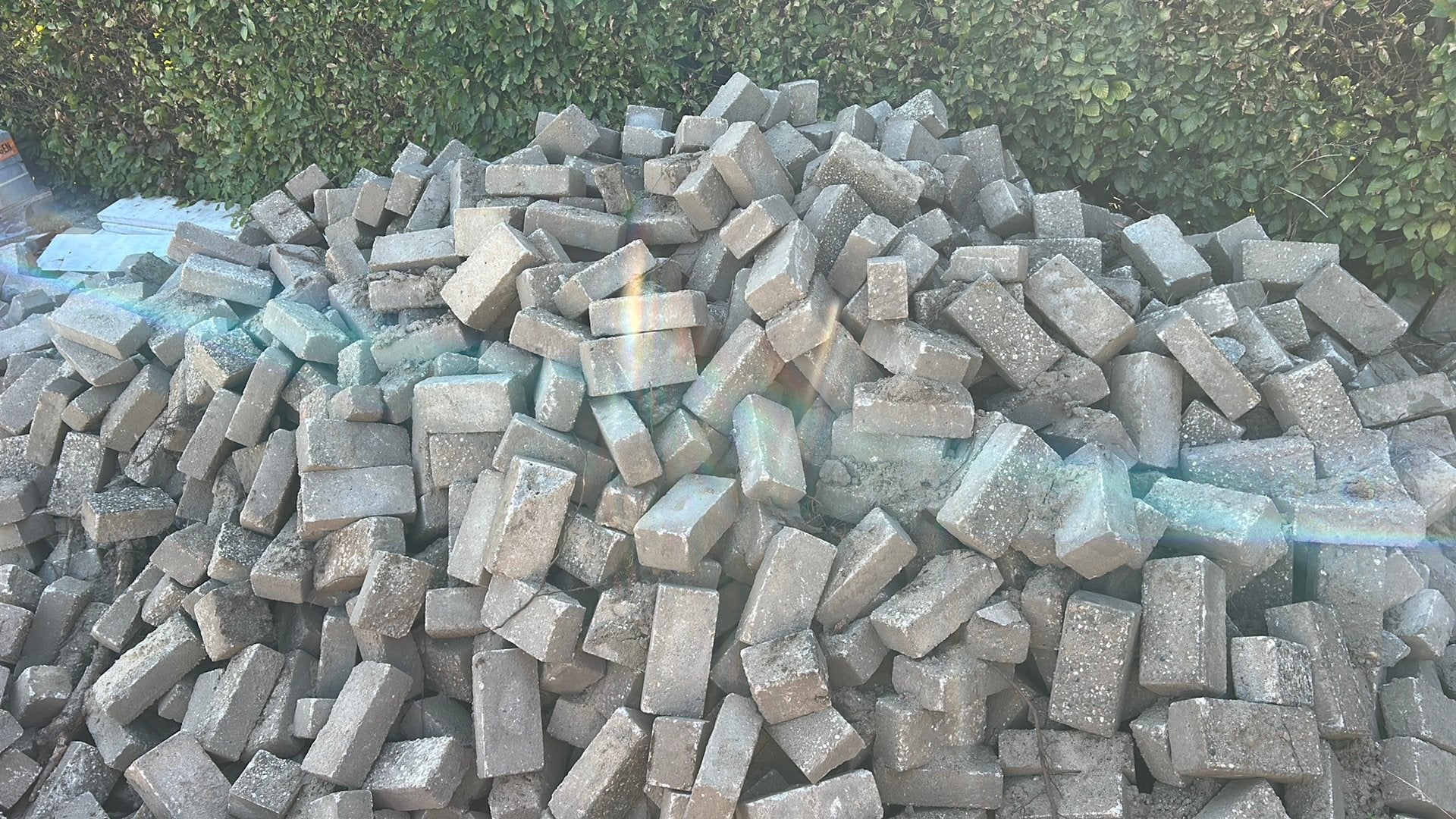 Gratis betonklinkers, 2 dikte maten, Ophalen, Beton, Klinkers