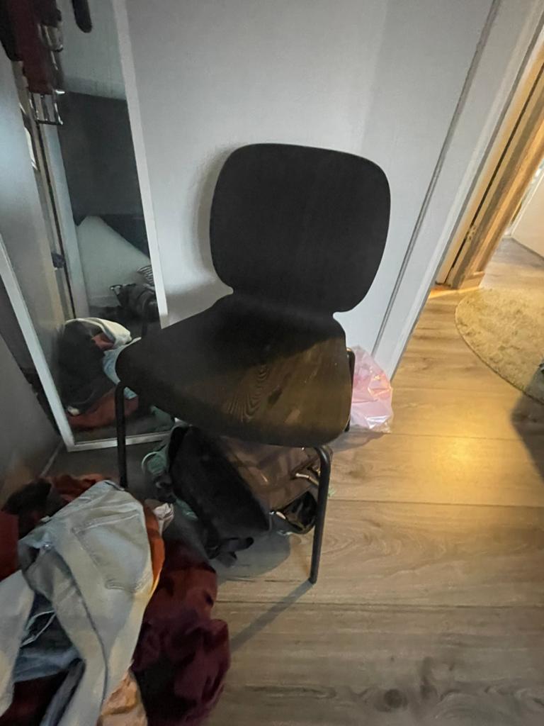 Zwart ikea stoeltje, Ophalen of Verzenden, Zwart, Eén