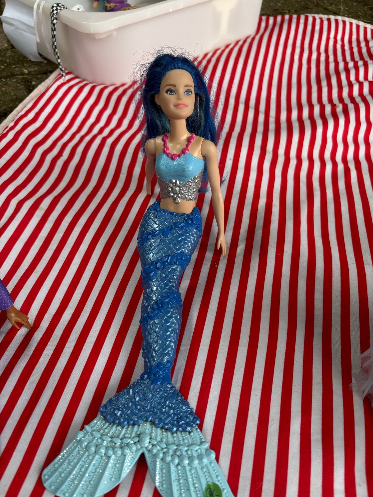 Barbie Zeemeermin Pop met Blauw Haar, Ophalen, Gebruikt, Barbie