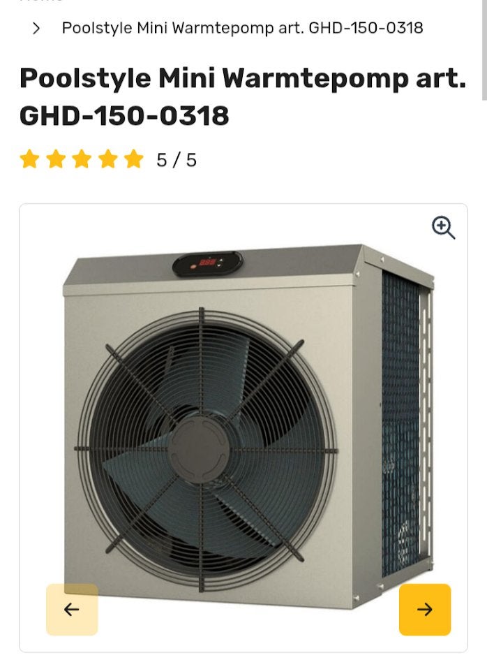 zwembad verwarming warmtepomp, Ophalen, Gebruikt, Verwarming