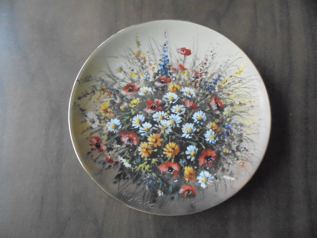 bord Mohnbluten-Reigen 20 cm met standard ijzer, Ophalen of Verzenden