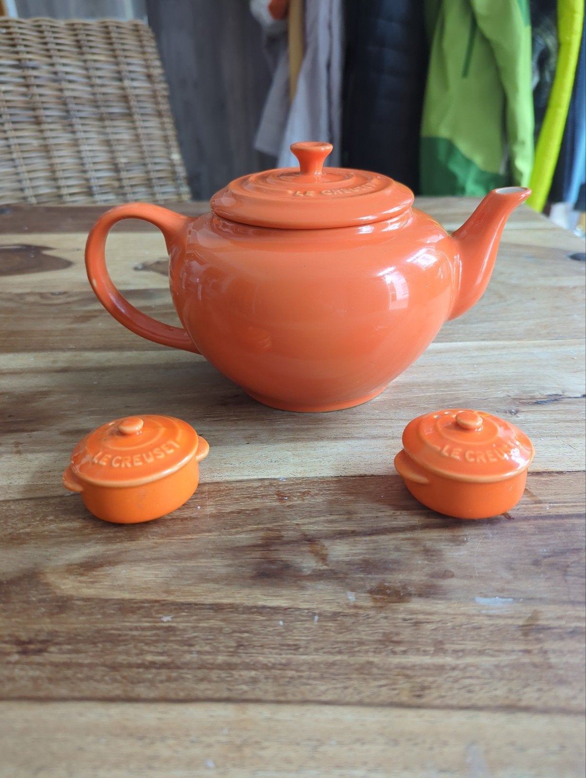 Le creuset setje, Verzenden, Zo goed als nieuw, Overige materialen, Pot, Bus of Blik
